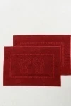 Полотенце Софатекс 50 * 70 коврик ножки 2шт (красный)