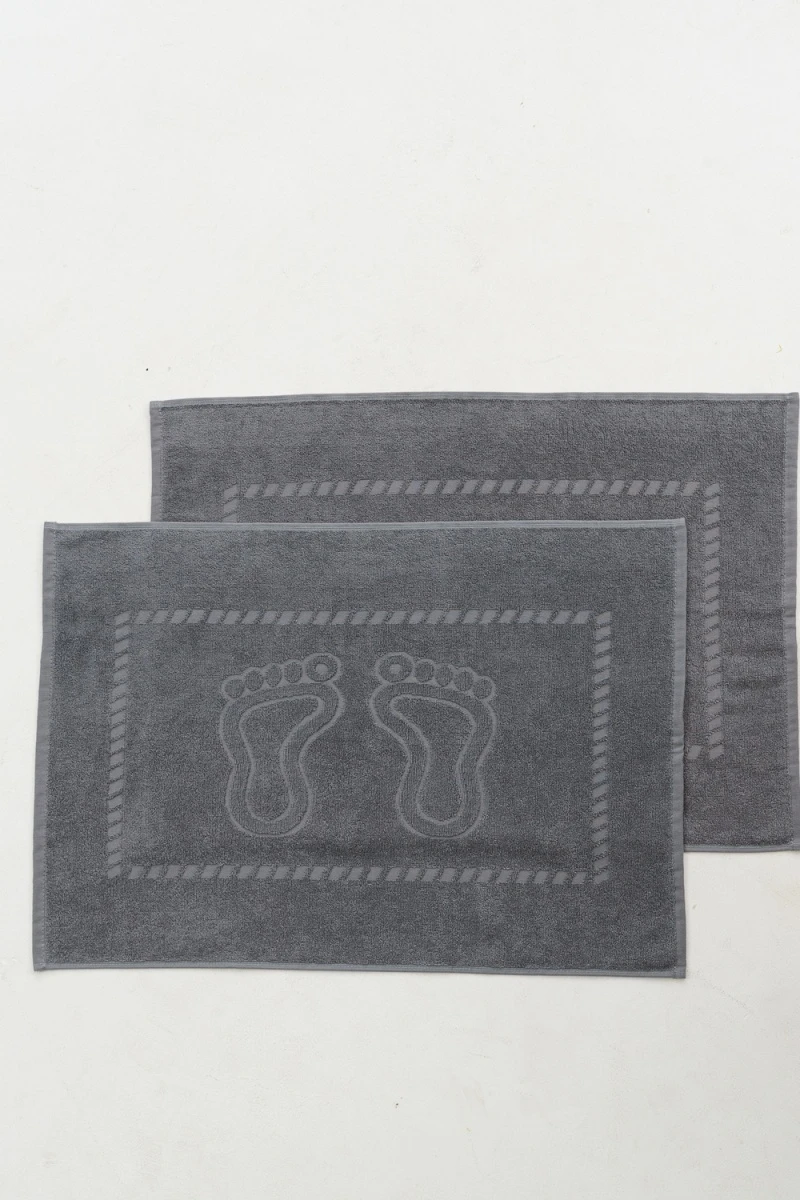 Полотенце Софатекс 50 * 70 коврик ножки 2шт (серый)