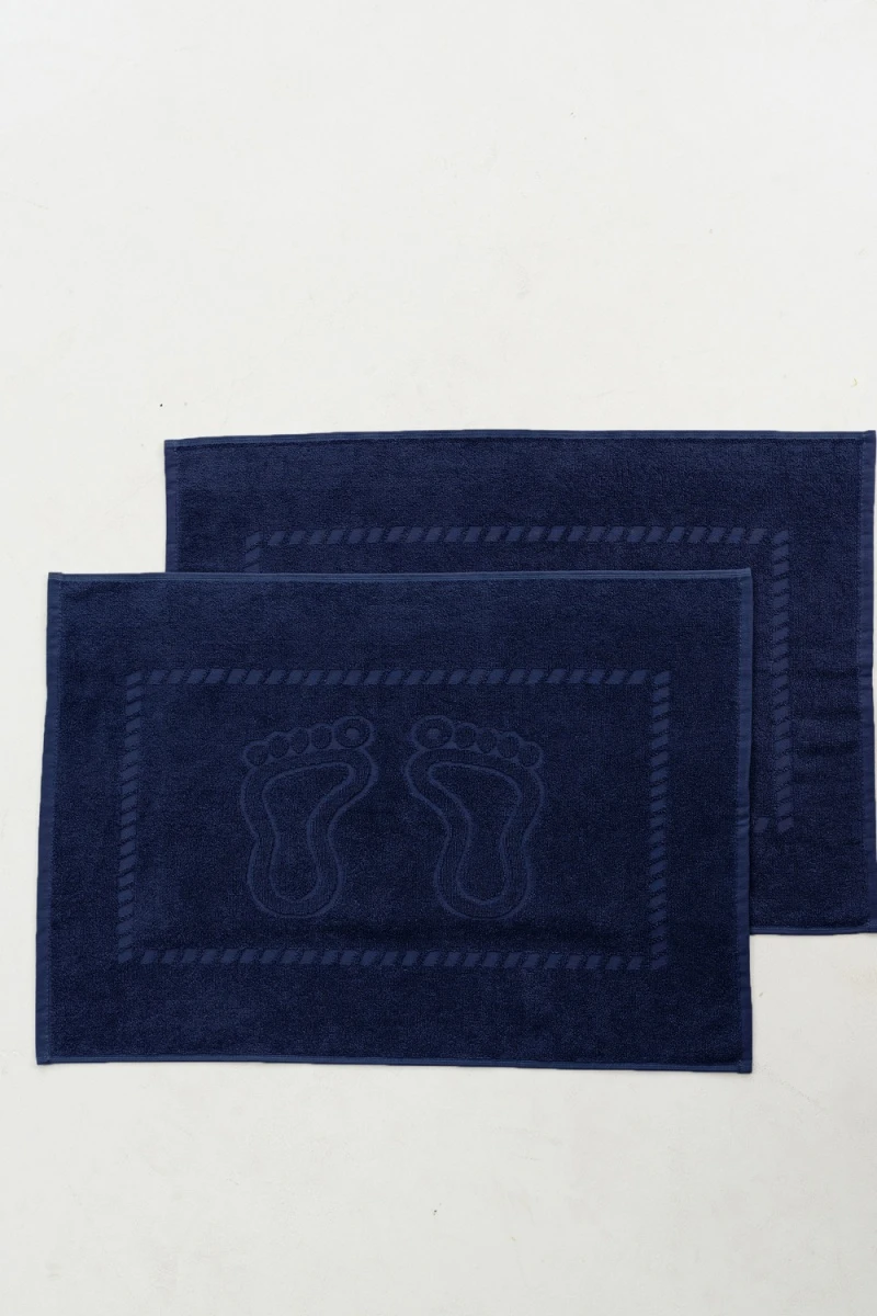 Полотенце Софатекс 50 * 70 коврик ножки 2шт (синий)