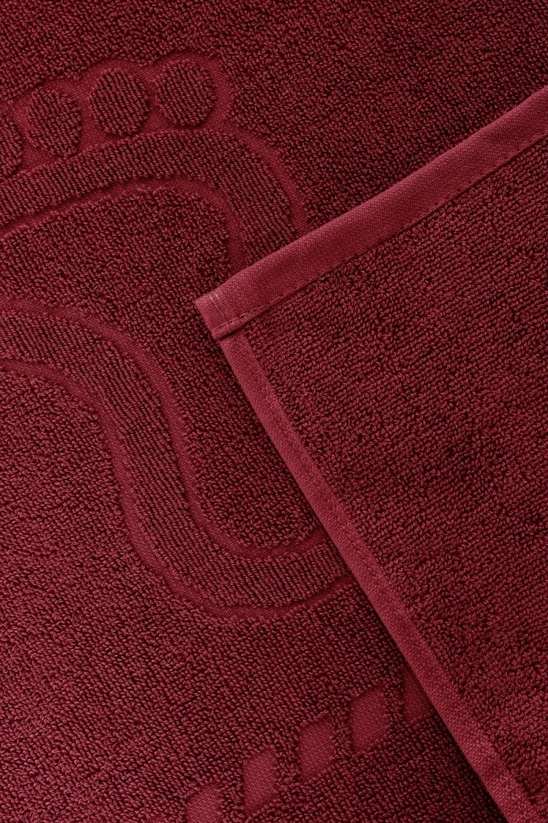 Полотенце Софатекс 50 * 70 коврик ножки 2шт (бордо)