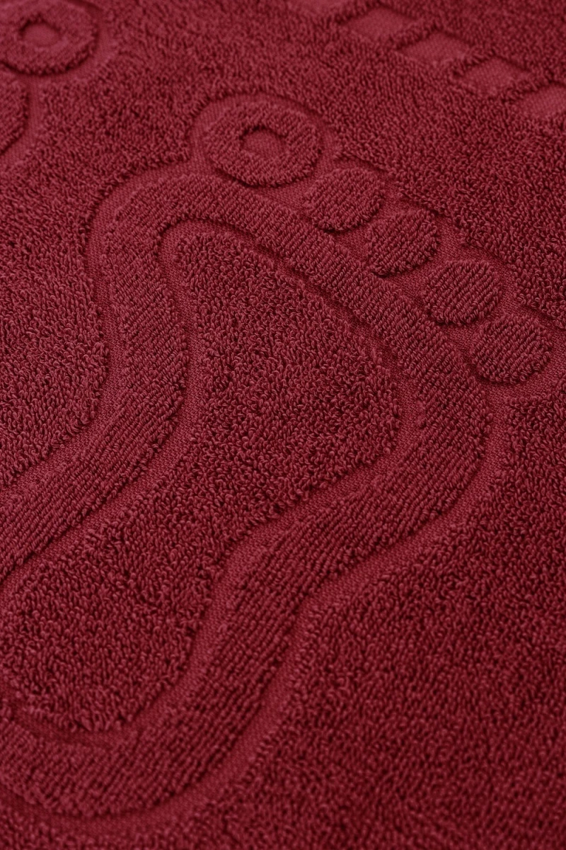 Полотенце Софатекс 50 * 70 коврик ножки 2шт (бордо)