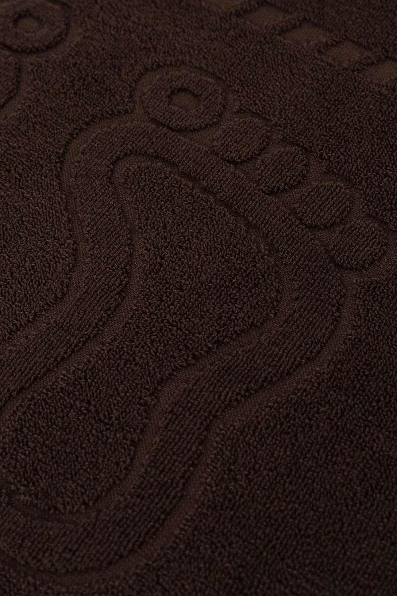 Полотенце Софатекс 50 * 70 коврик ножки 2шт (молочный шоколад)