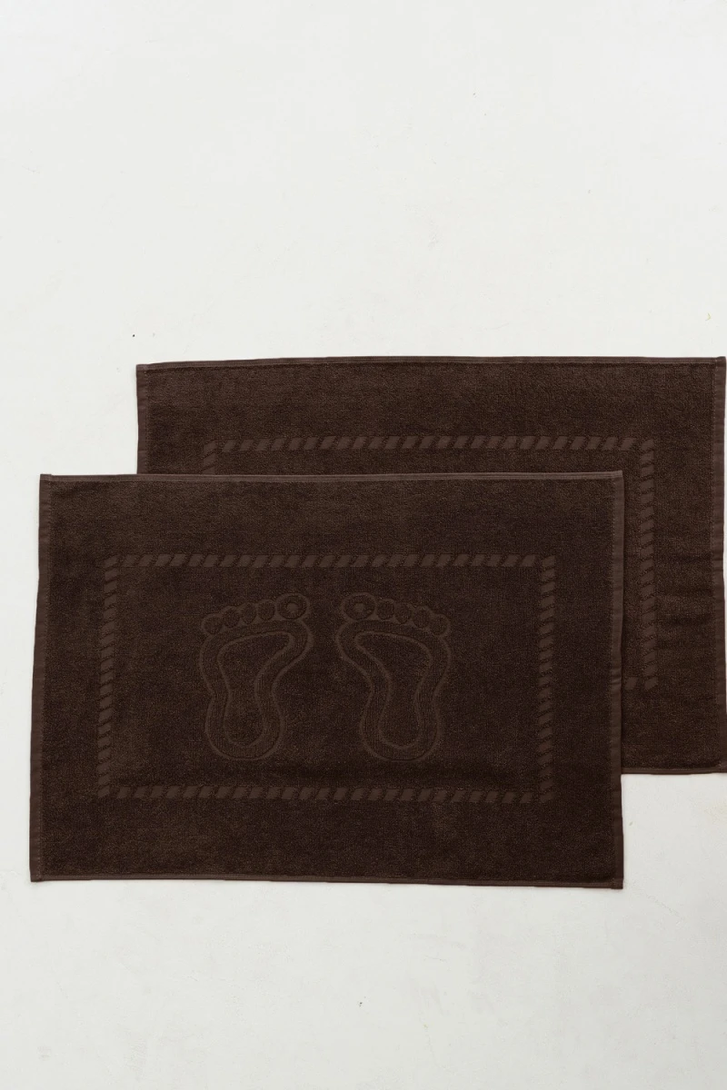 Полотенце Софатекс 50 * 70 коврик ножки 2шт (молочный шоколад)