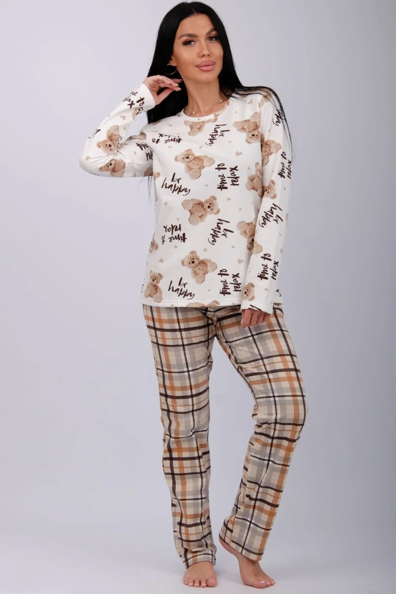 Пижама с брюками Гамми (бежевый)