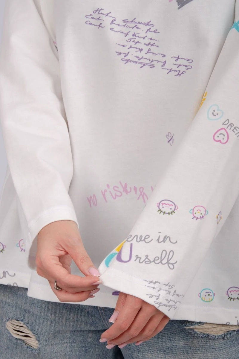 Лонгслив Свобода (молоко)