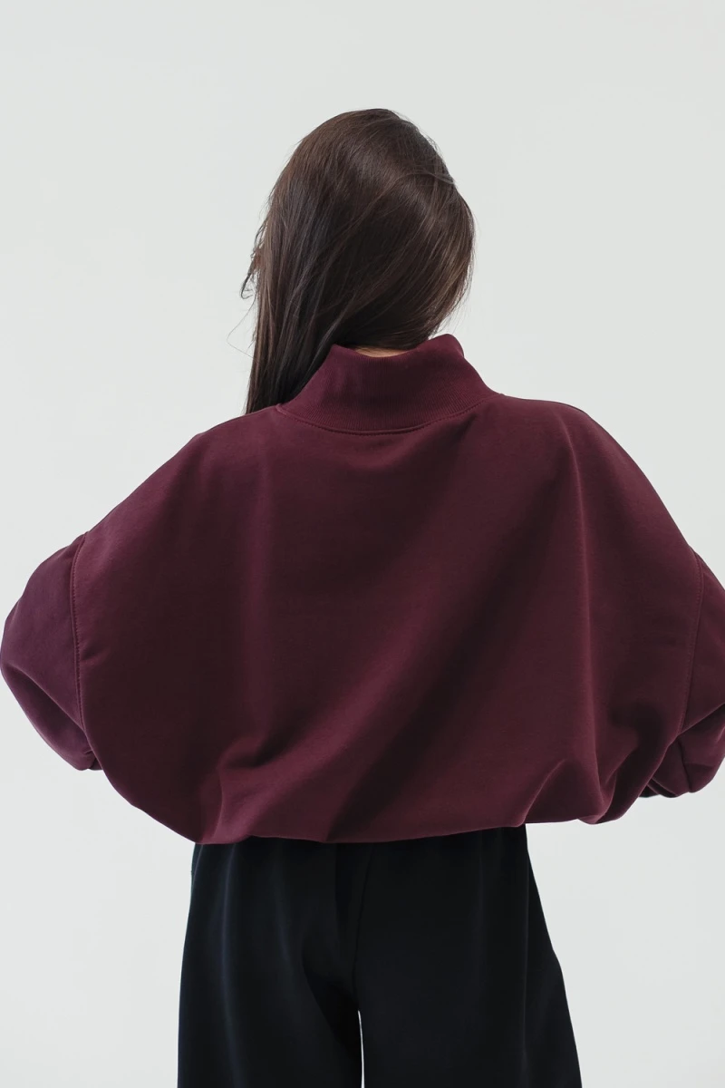 Худи оверсайз (бордовый)