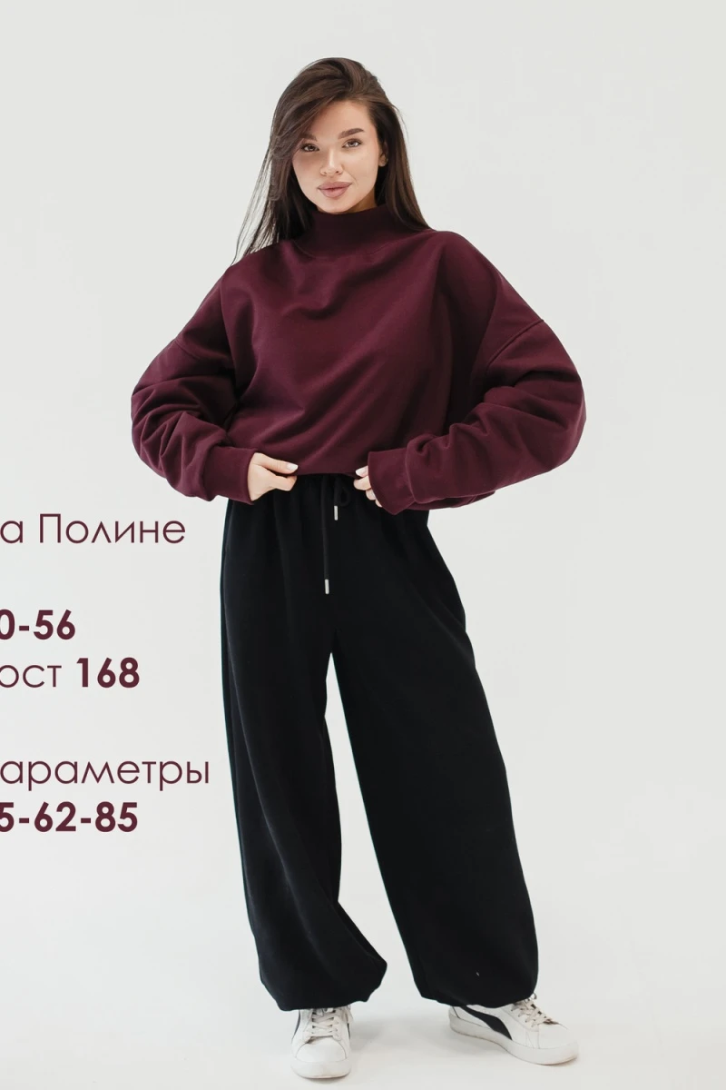 Худи оверсайз (бордовый)