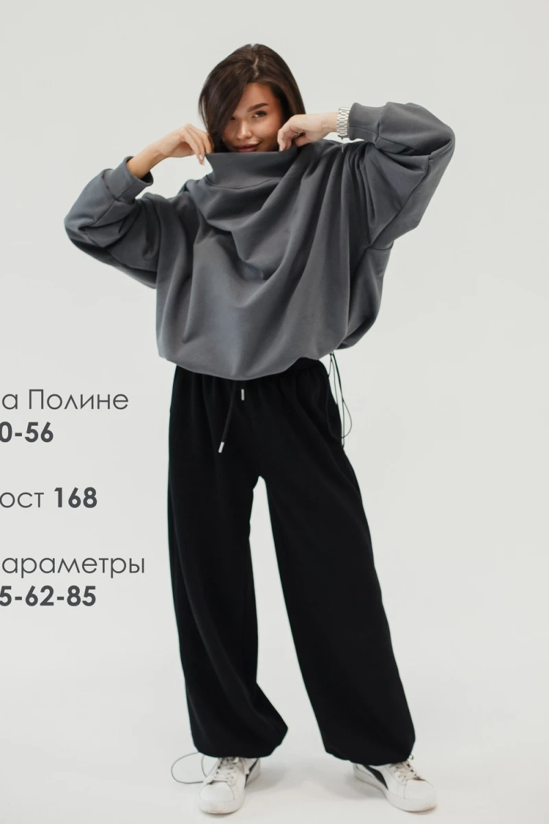 Худи оверсайз (серый)