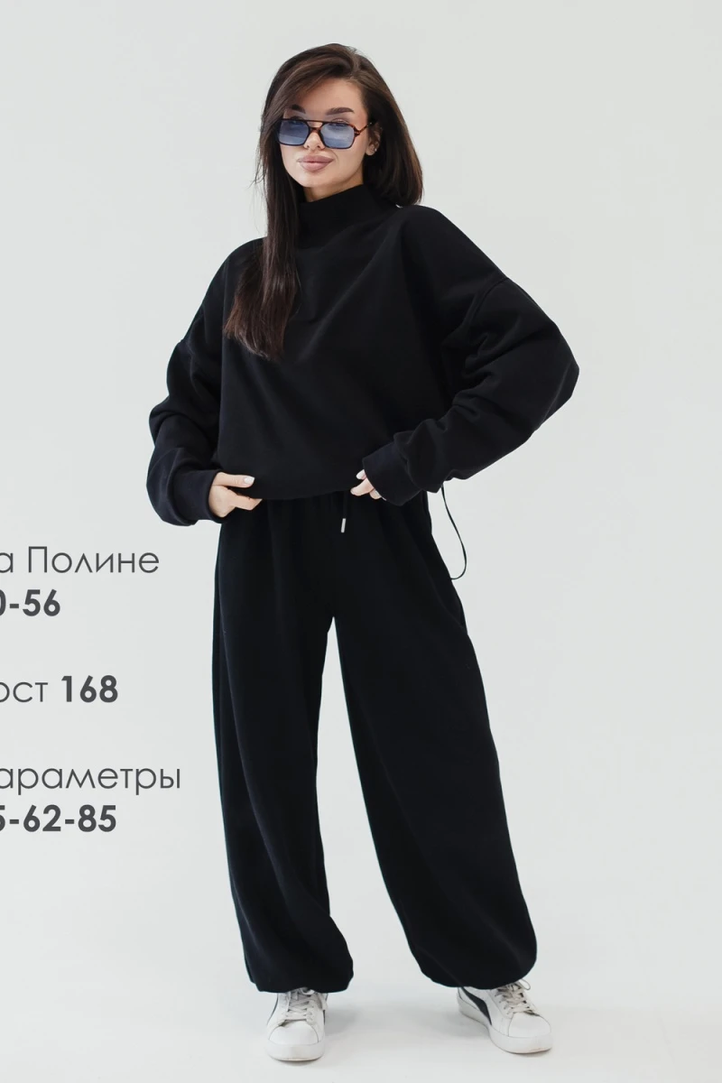 Худи оверсайз (черный)