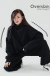 Худи оверсайз (черный)