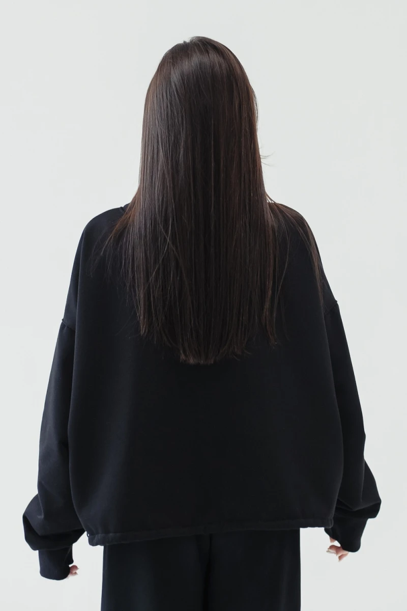 Худи оверсайз (черный)