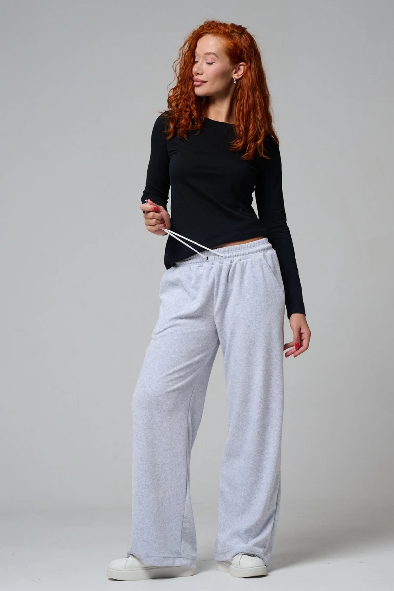 Брюки 67190 (серый меланж)