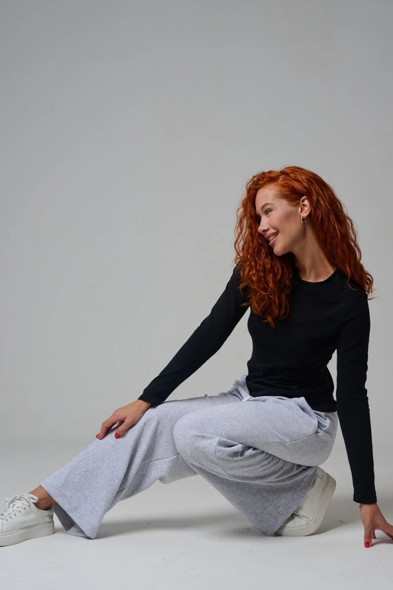 Брюки 67190 (серый меланж)