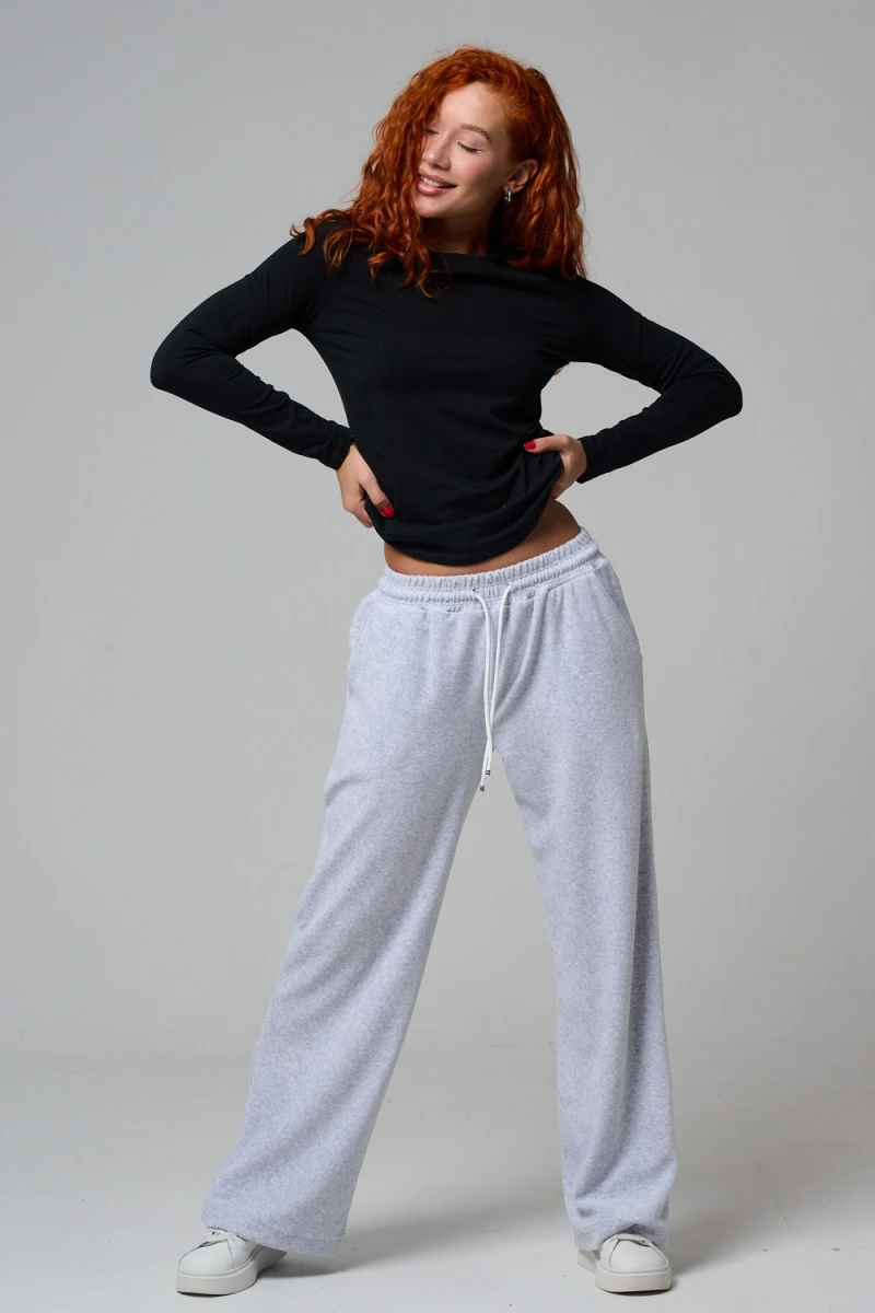 Брюки 67190 (серый меланж)