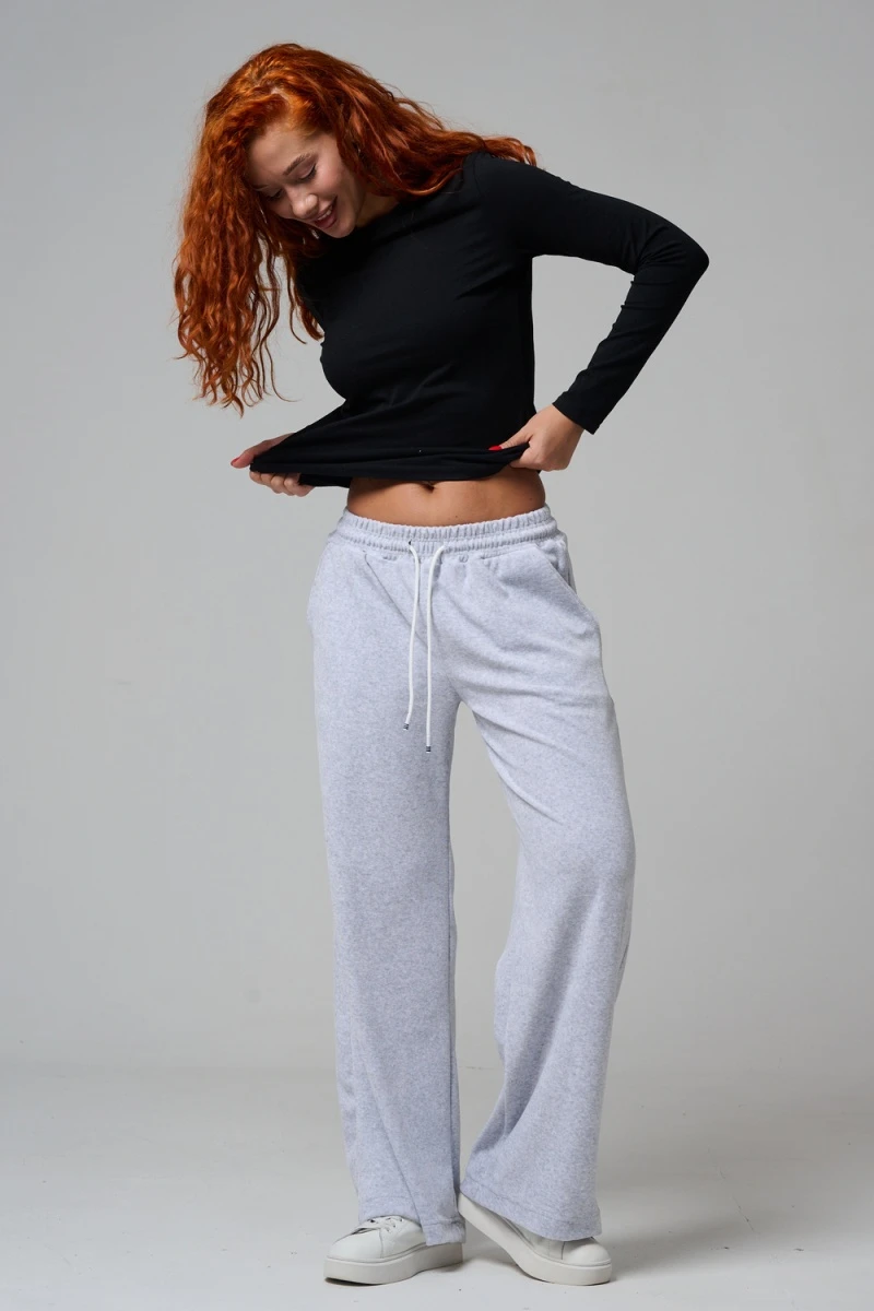 Брюки 67190 (серый меланж)