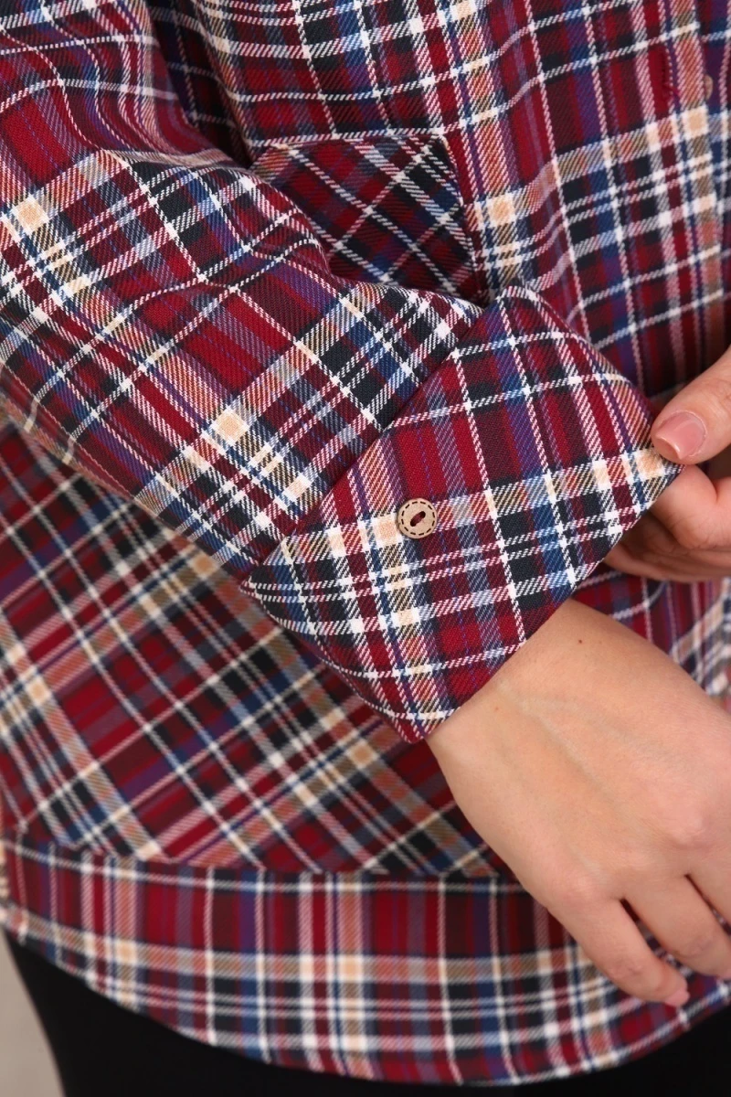 Рубашка 1094 (бордовый)