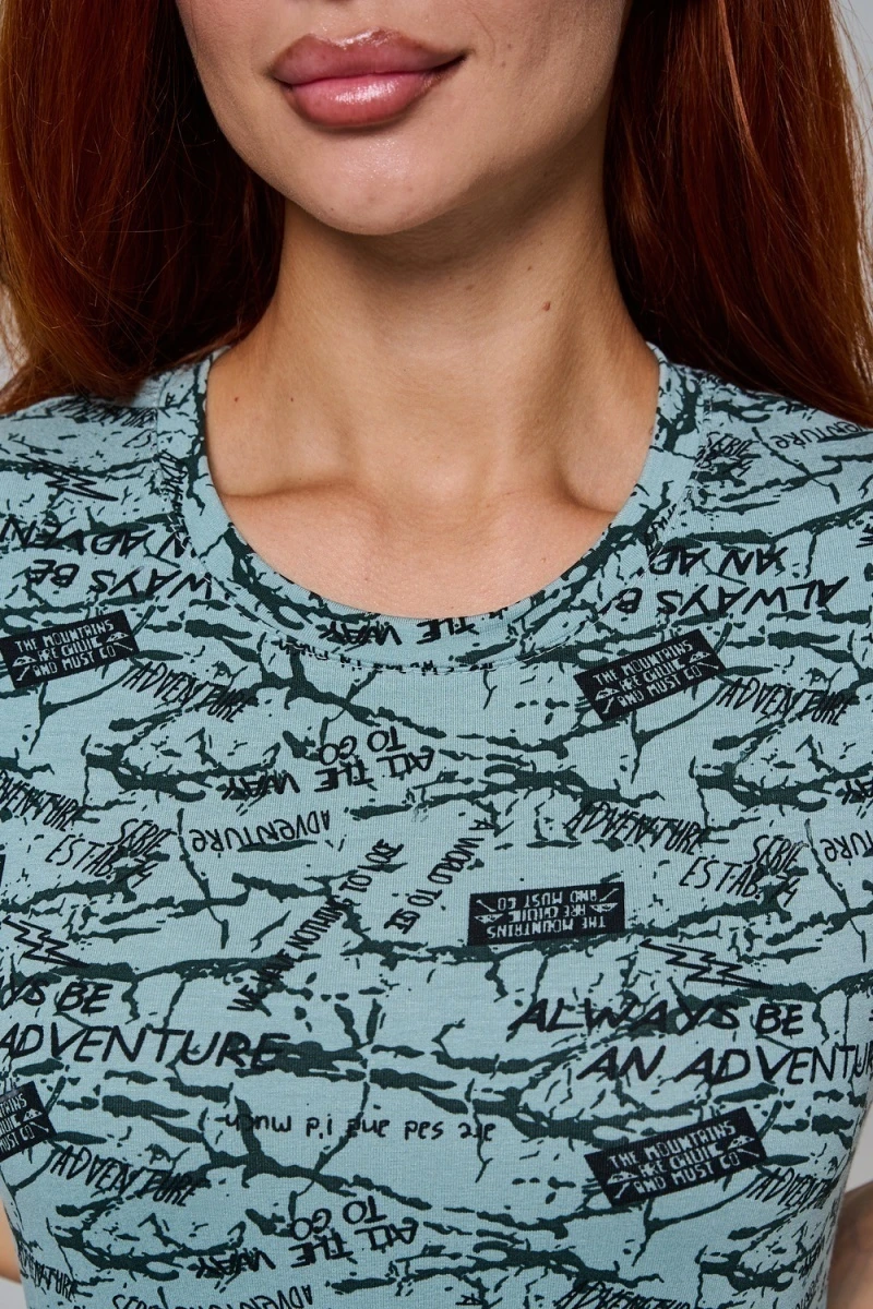 Платье 7480/1 (буквы на ментоле)