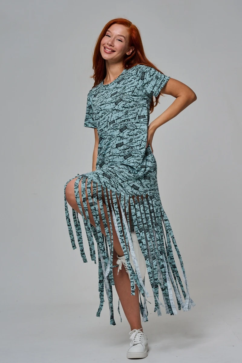 Платье 7480/1 (буквы на ментоле)