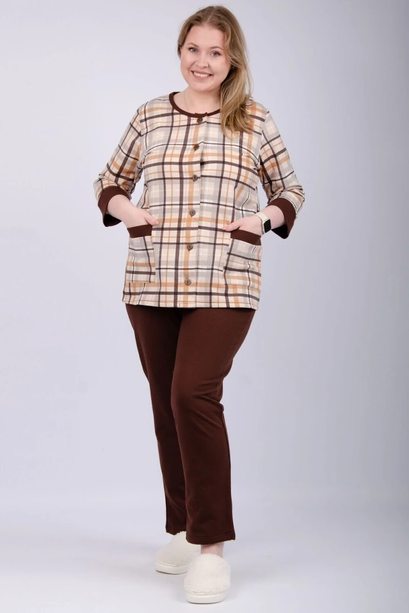 Пижама с брюками Талисман (бежевый)