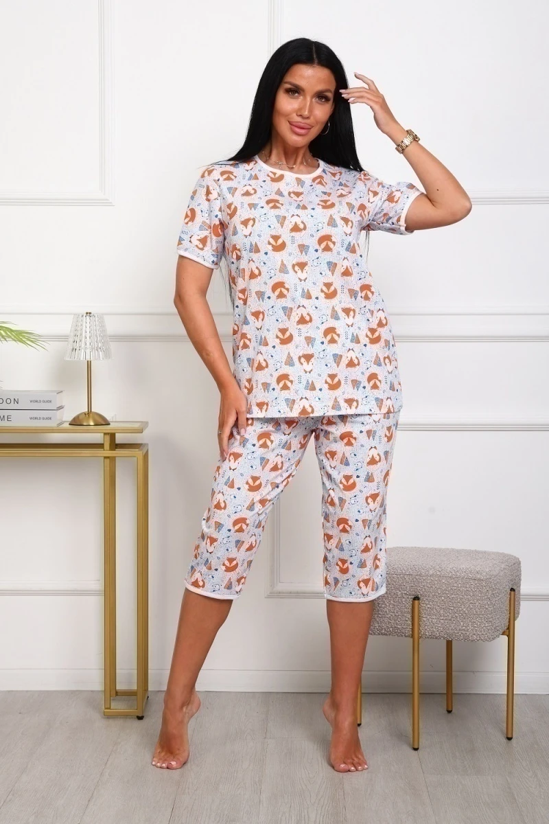 Пижама с бриджами 1096 (разноцветные)