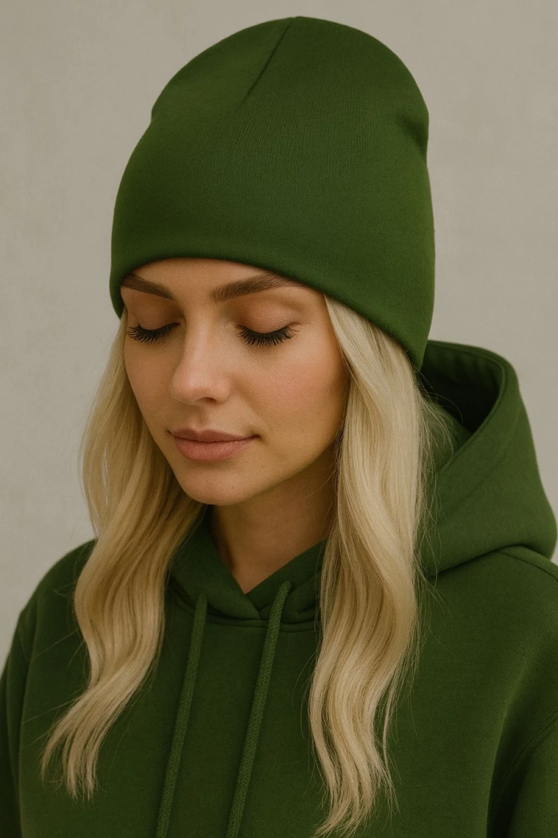 Шапка 001 (темно-зеленый)