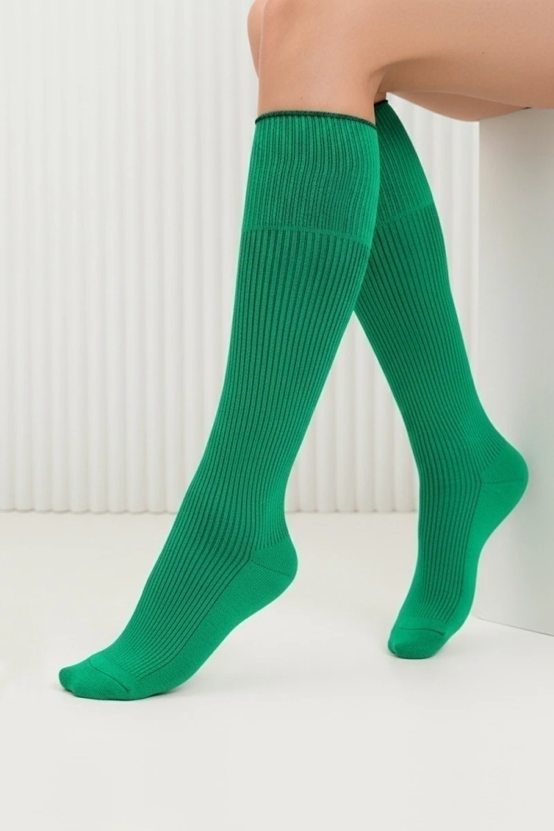 Гольфы Ретро (набор 2 пары) (ярко-зеленый)