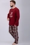 Пижама с брюками Аллюр (бордовый)