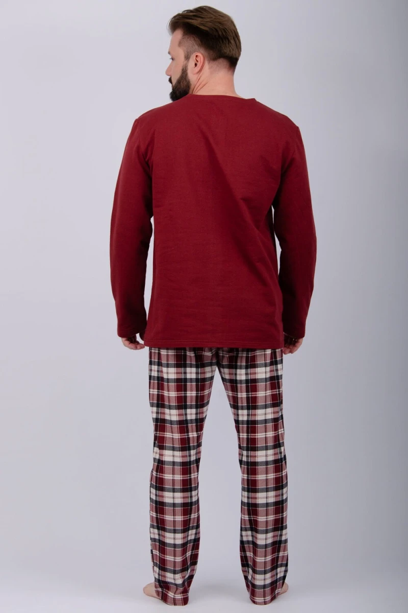 Пижама с брюками Аллюр (бордовый)