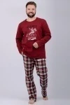 Пижама с брюками Аллюр (бордовый)