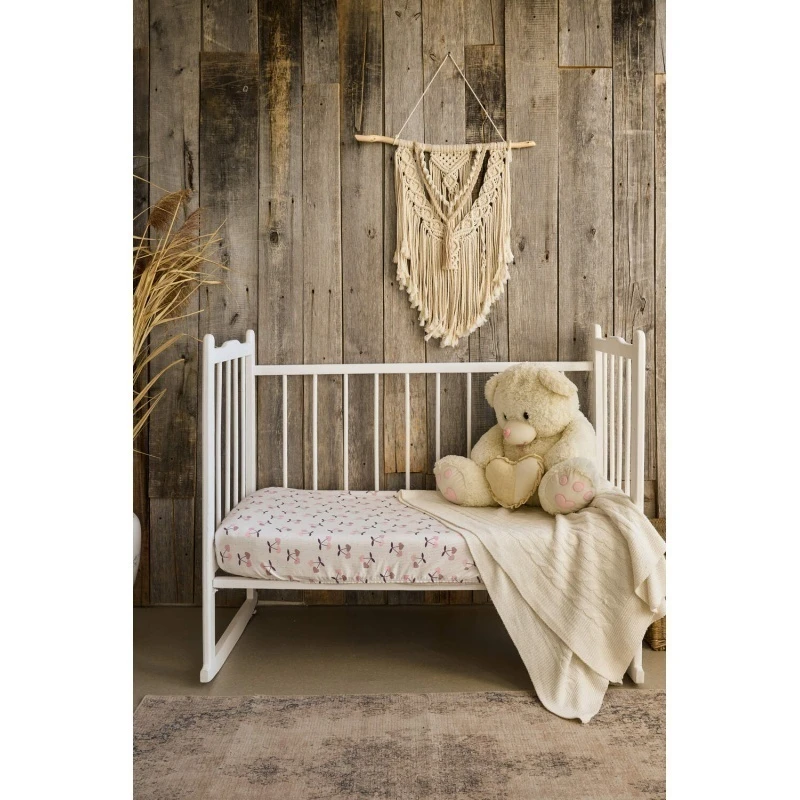 Простыня 120*60 для новорожденных (вишни)