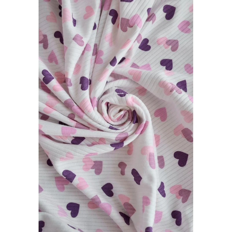 Простыня 120*60 для новорожденных (сердечки)