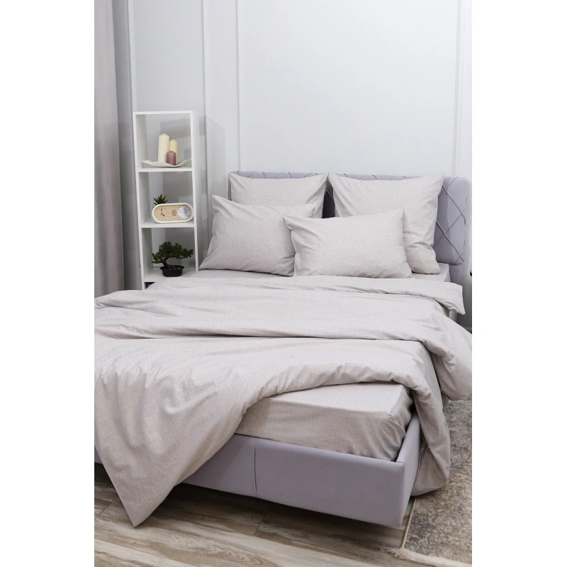 Наволочка Темная ночь 2-компаньон (серый)