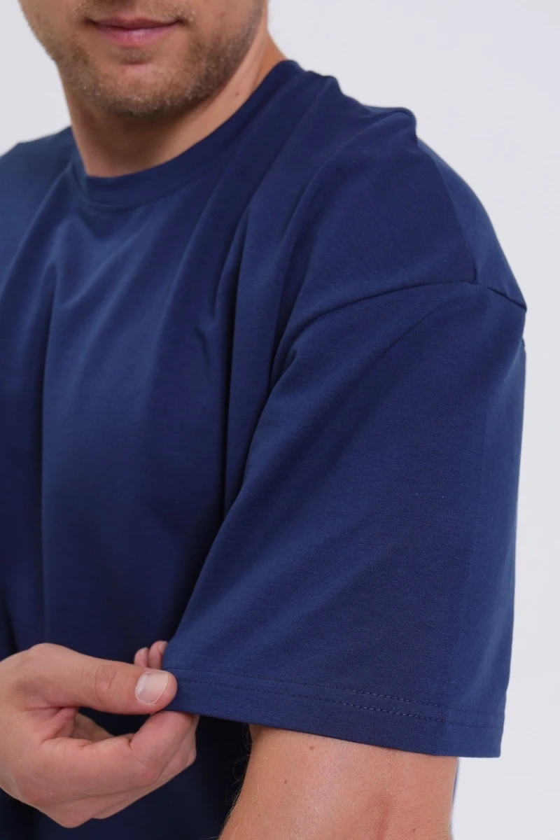 Костюм с шортами футболка+шорты (синий)