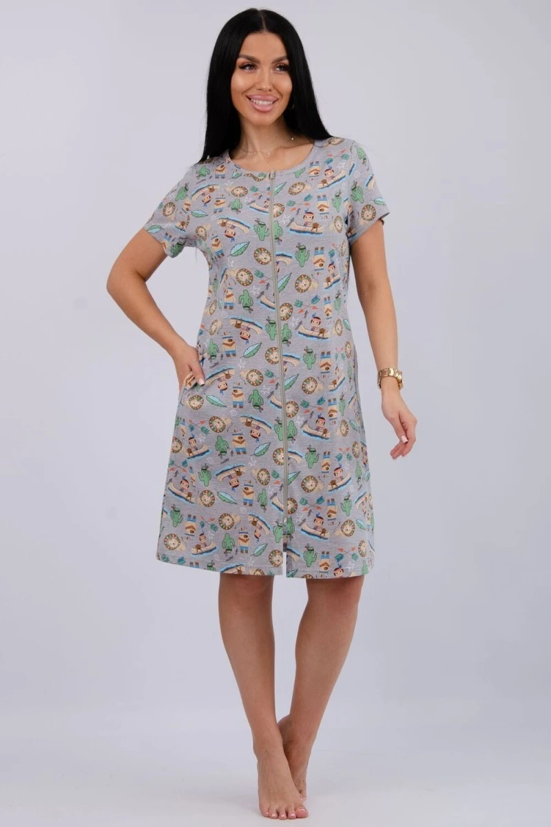 Халат Красотка (серый)