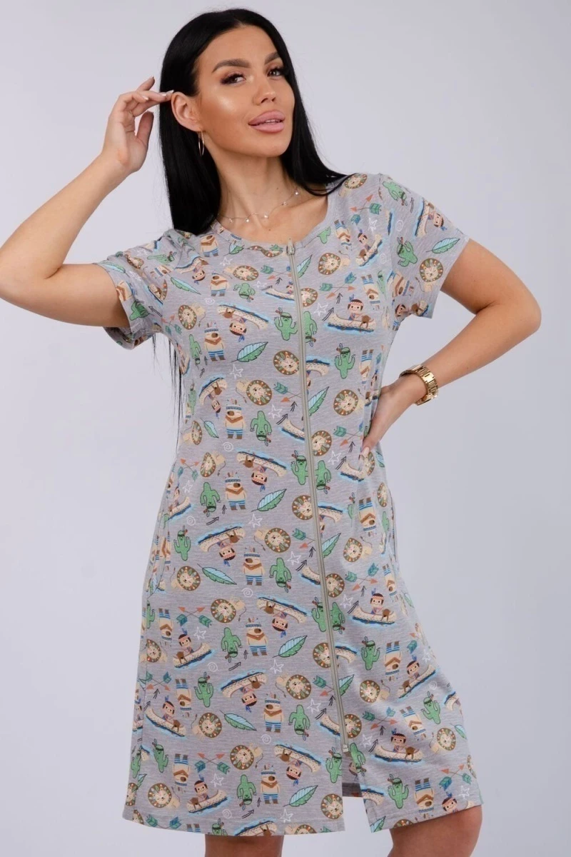 Халат Красотка (серый)