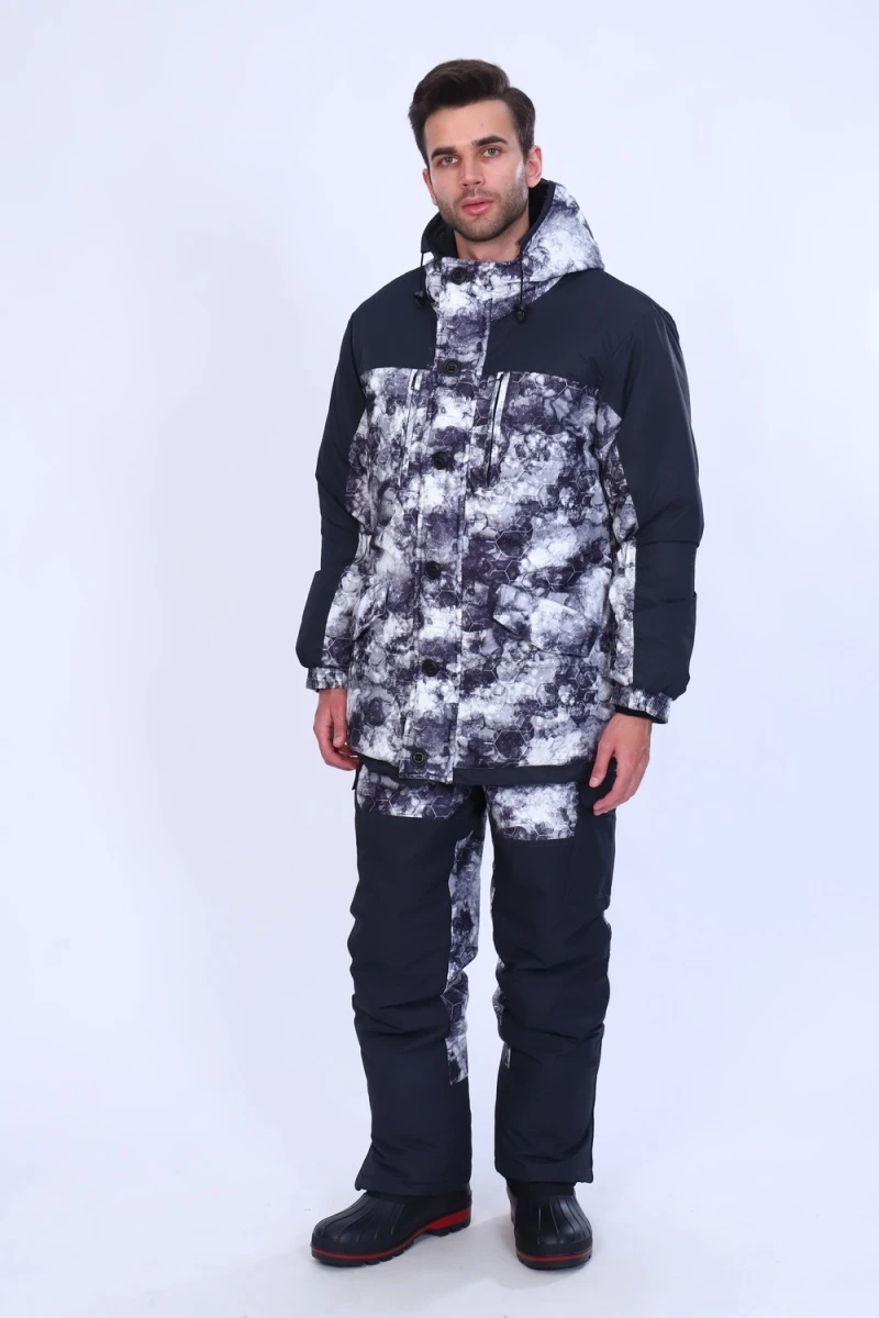 Костюм с комбинезоном Горка Зимний (темно-синий, белый)