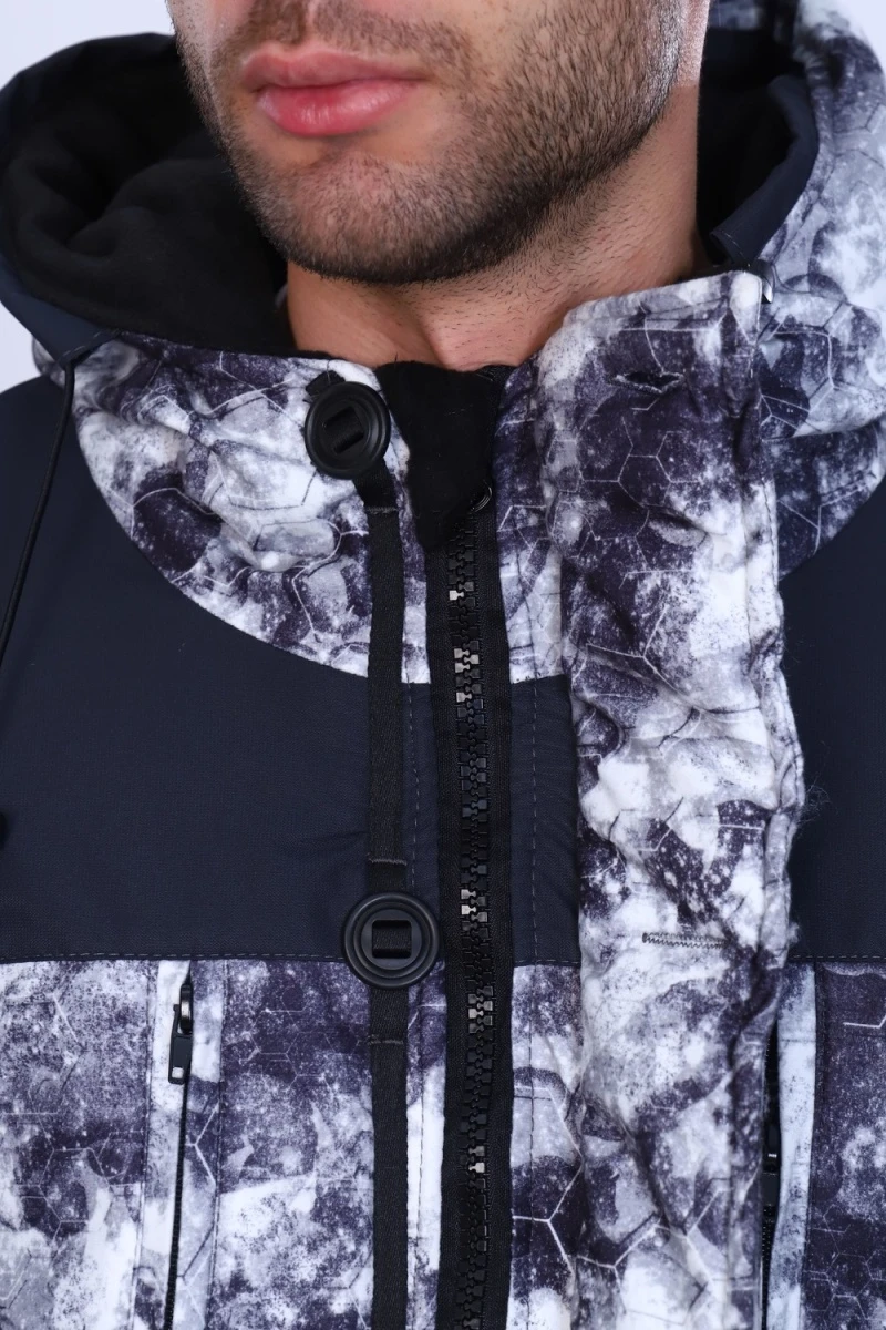 Костюм с комбинезоном Горка Зимний (темно-синий, белый)