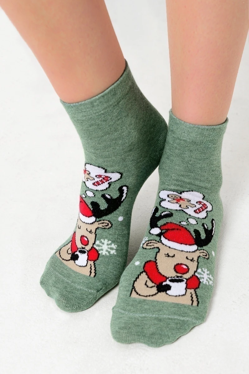 Носки стандарт Мечта (набор 3 пары) (олива, ментол, нефрит)