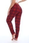 Брюки пижамные в клетку (красный-синий)