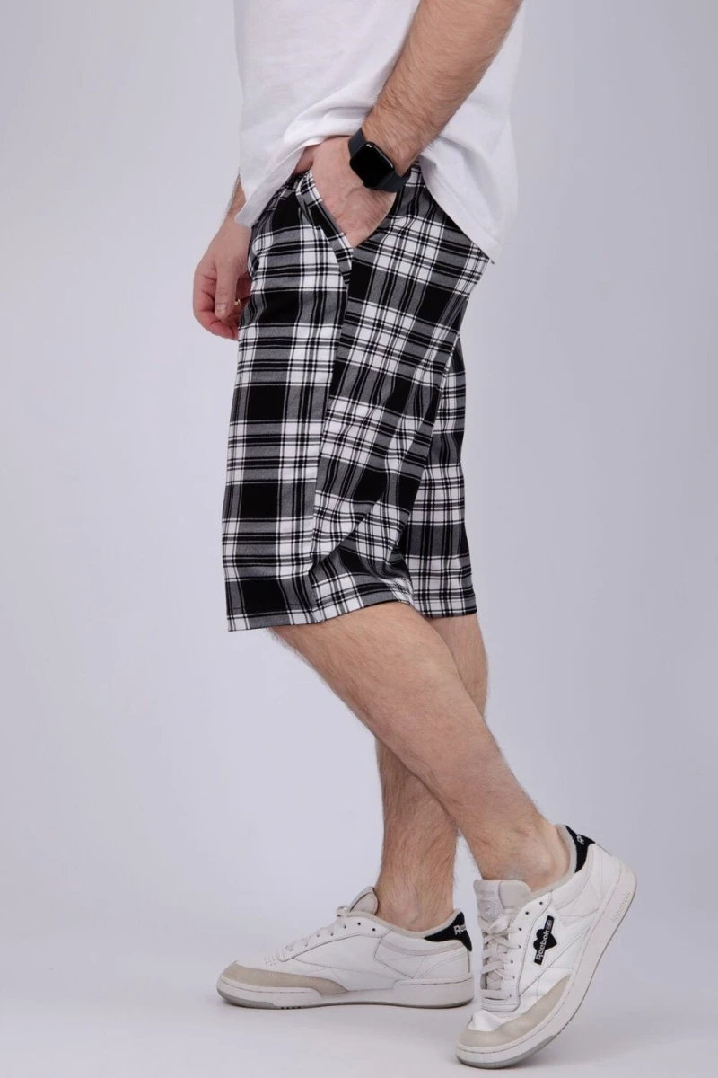 Шорты Прадо (бело-черная клетка)