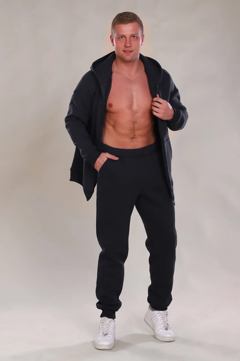 Костюм с брюками 888 Zipper (черный)