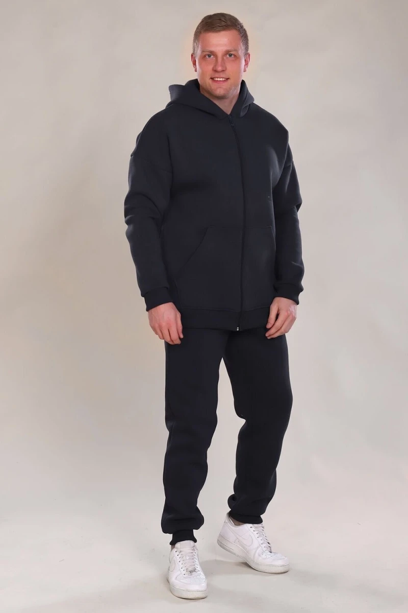 Костюм с брюками 888 Zipper (черный)