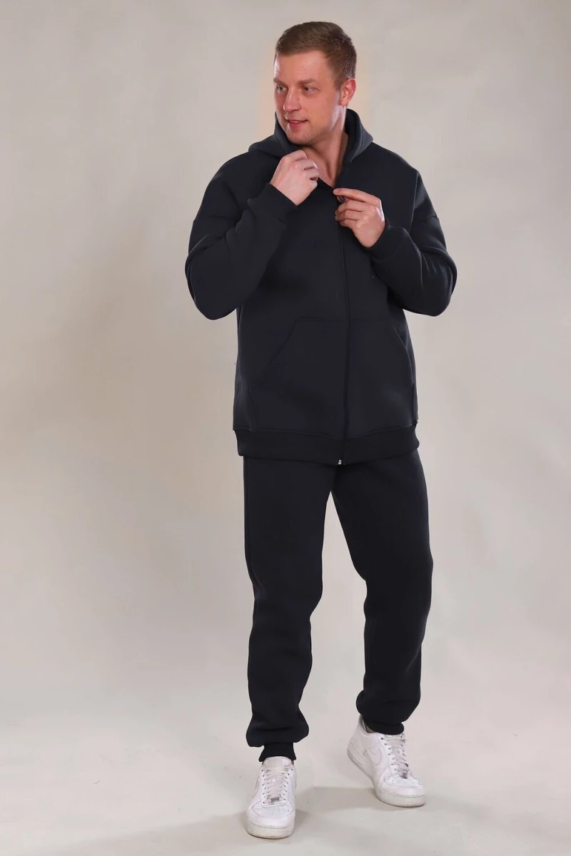 Костюм с брюками 888 Zipper (черный)