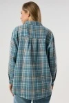 Рубашка в клетку (голубой)