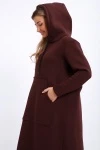 Толстовка-платье 5722 (темно-коричневый)