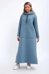Толстовка-платье 5722 (светло-синий)