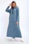 Толстовка-платье 5722 (светло-синий)