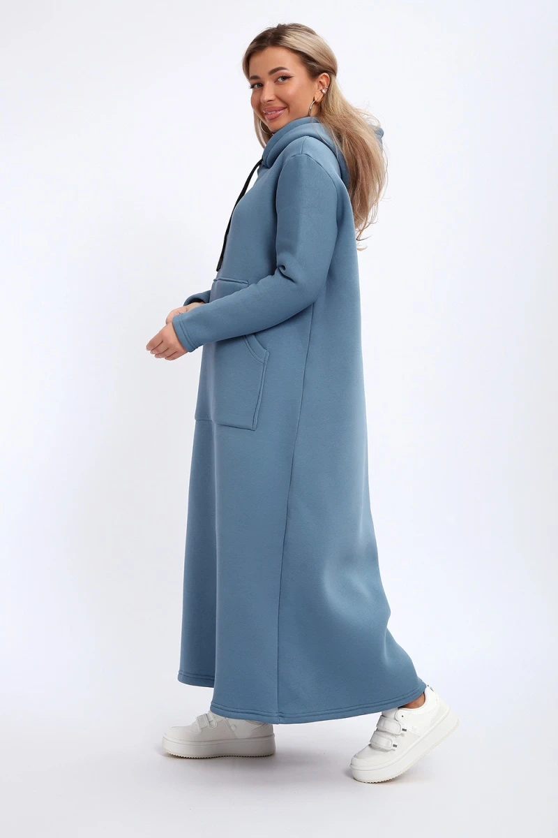 Толстовка-платье 5722 (светло-синий)