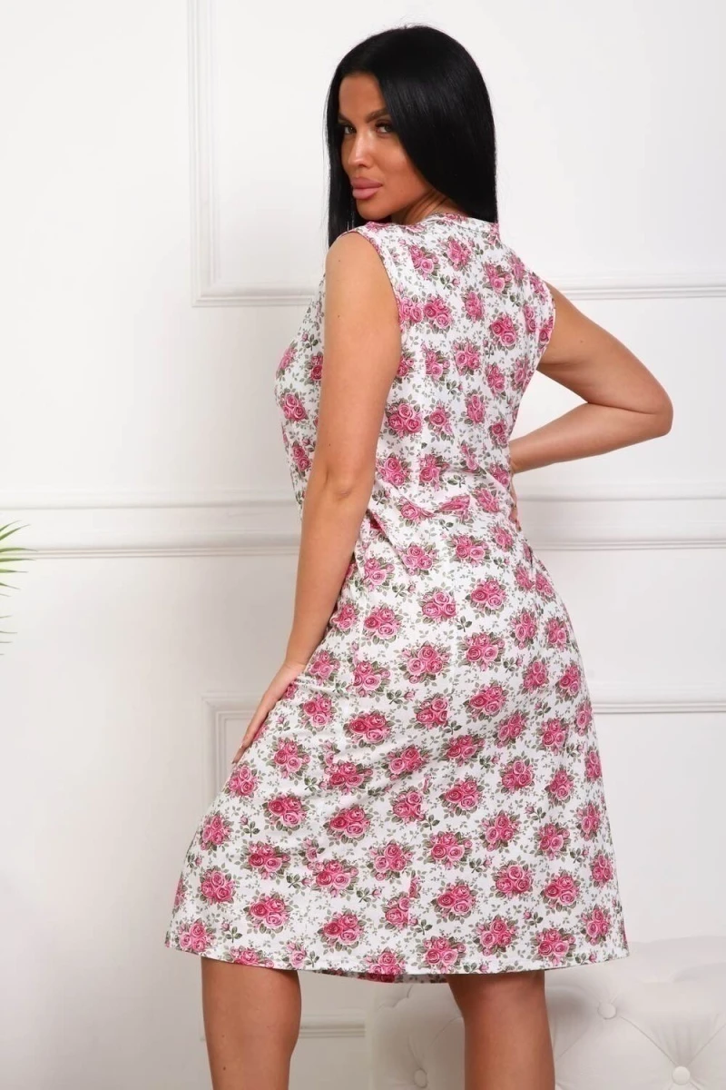 Сорочка 29530 (розовые цветы)