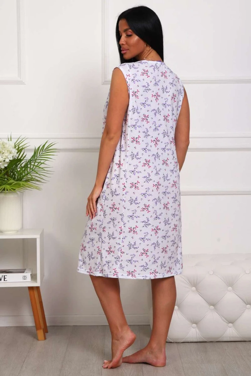 Сорочка 29530 (синие цветы)